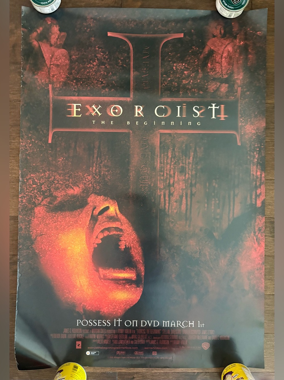 Vintage movie poster, exorcist, the beginning,  rolled, 40 x 27 DVD Video Store